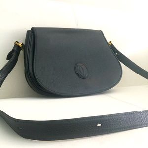 CARTIER Vintage Leather Satchel Bag